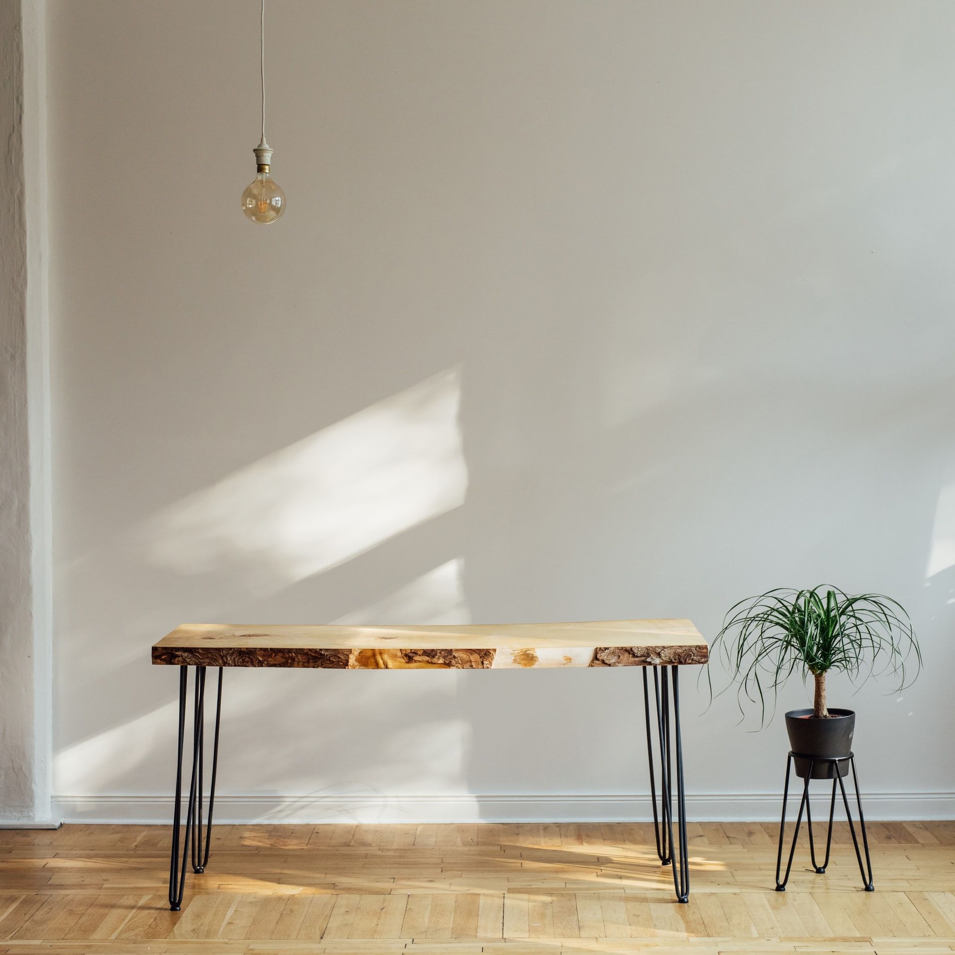 Console table from the same slab