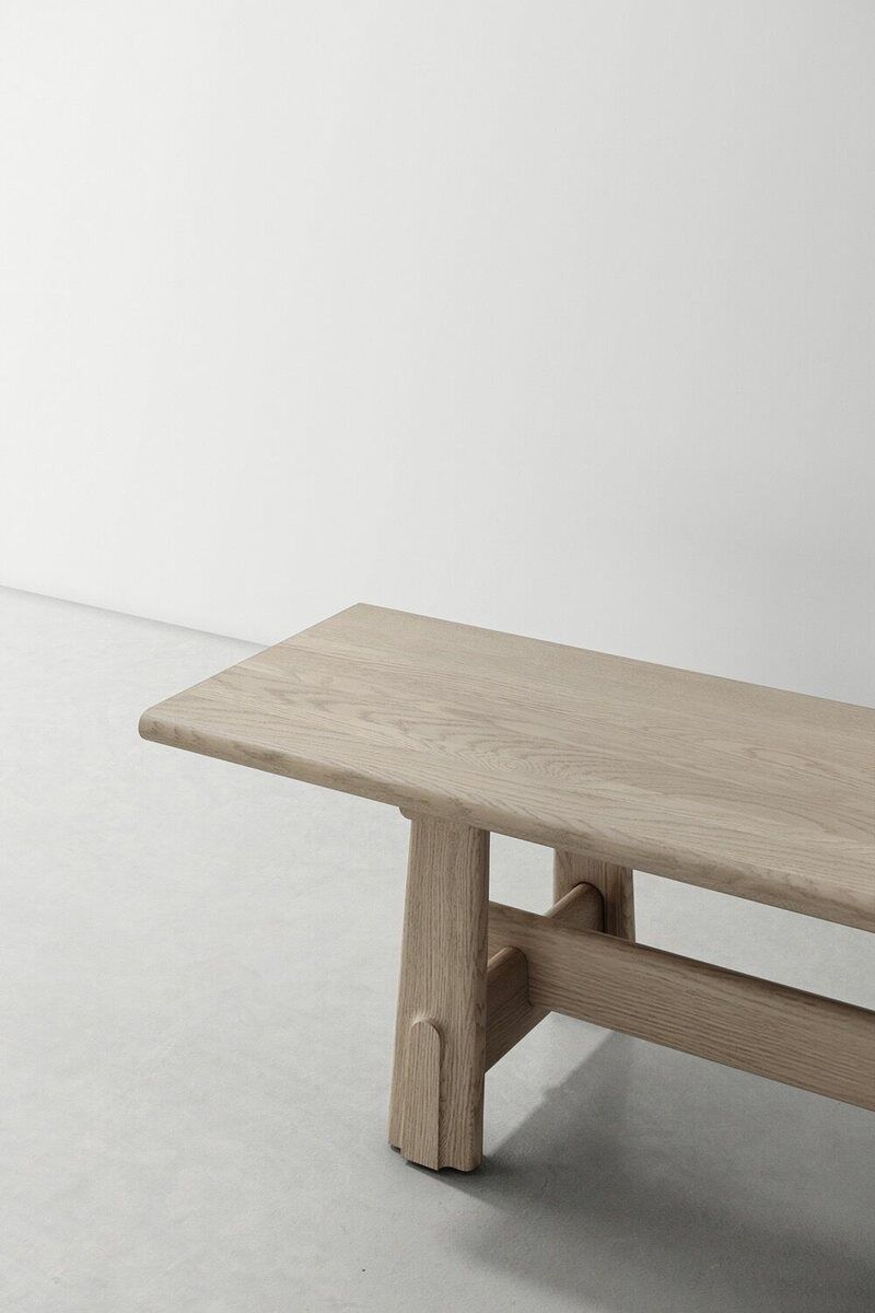Japanese-Style Trestle Bench
